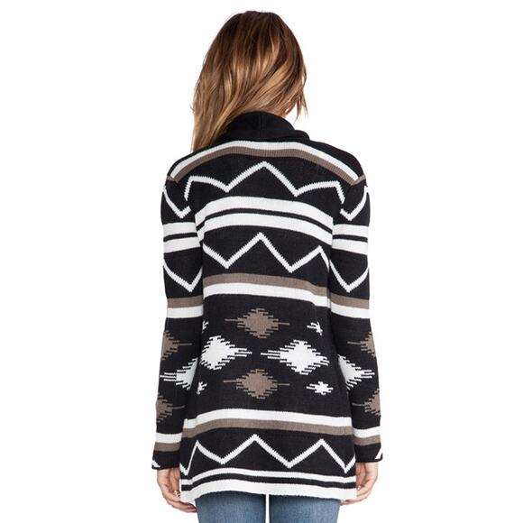 BB Dakota Denny Blanket Pattern Cardigan Medium - Picture 2 of 6